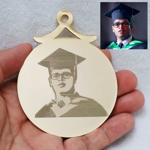 Personalized Graduation Gift  Personalized Gift for Graduation Souvenir  Photo Necklace  Portrait Necklace