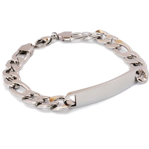 Personalized   ID Bracelet for Men for Women  Custom Engraved Bracelet  Men&#39;s ID Bracelet  Groomsman Gifts Stainless Steel   5.5&quot; to 9&quot;