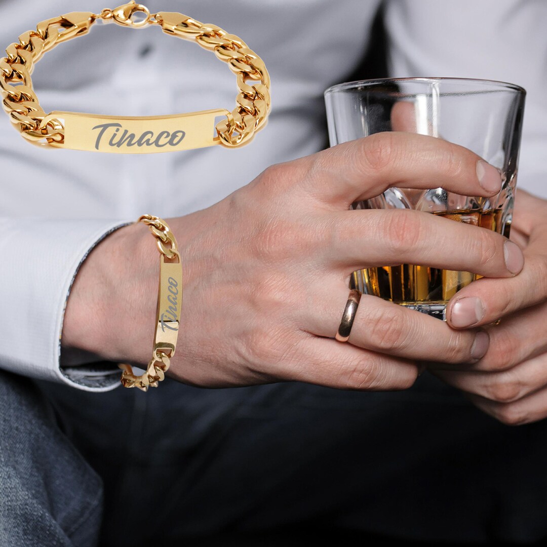 Custom name bracelets for darf him