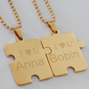Puzzle Necklace, Puzzle Piece,  Personalized Jewelry, Best Friend Necklace, Puzzle Pendant, Personalized Puzzle