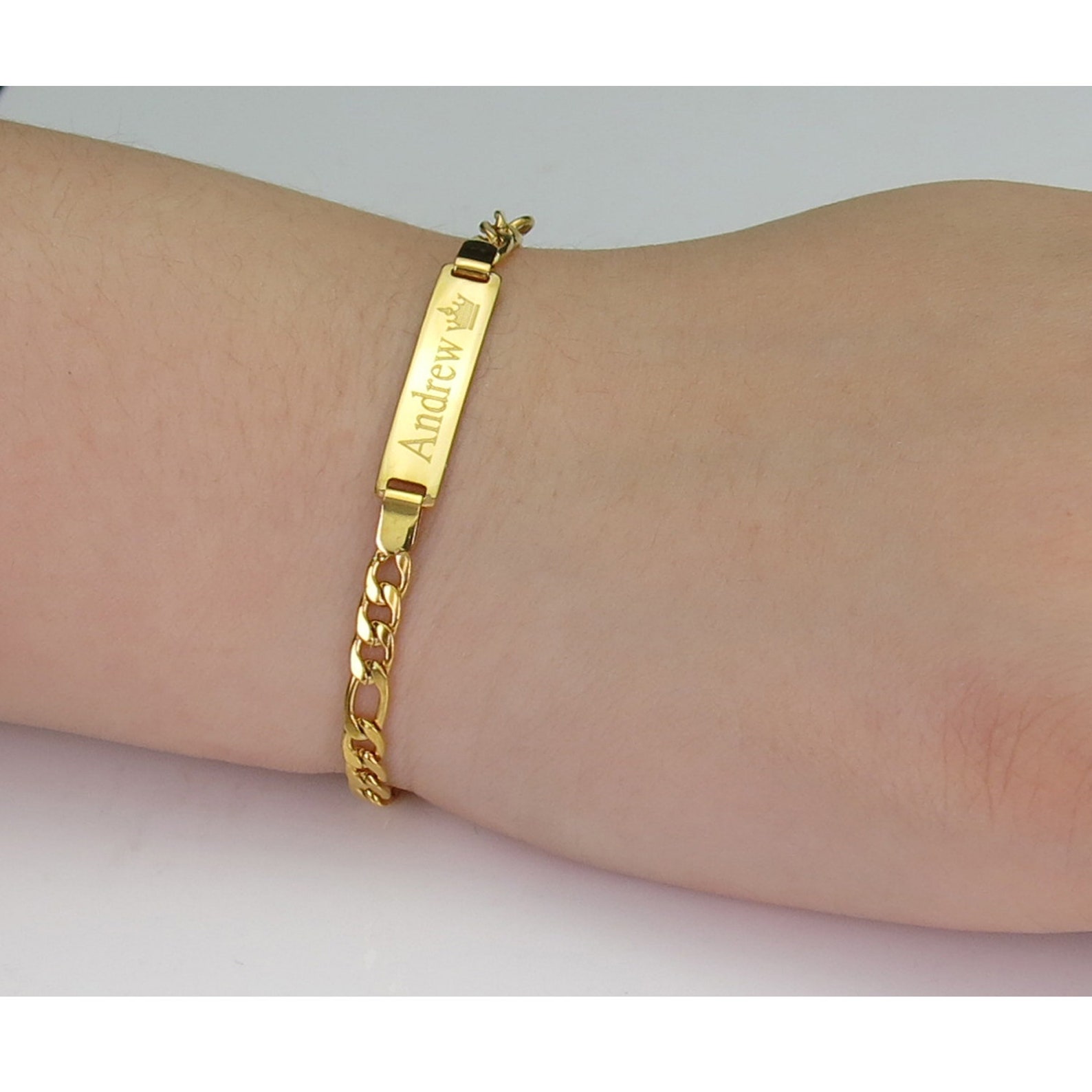 Baby Bracelet ID Bracelet Gold Baby Bracelet Gold Bracelet Etsy