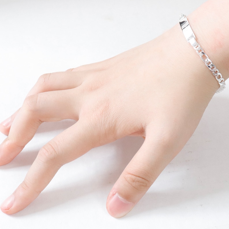 Sterling Silver Baby Bracelet Baby Bracelet Personalize Baby Etsy