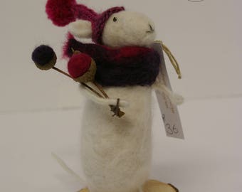 Handmade Needle Felted Mouse