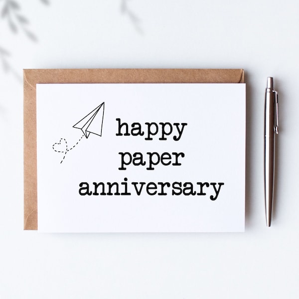 1st Anniversary Gifts for Husband - 1st Anniversary Gift for Couple - 1st Anniversary Card 1st Anniversary Gifts for Wife First Anniversary