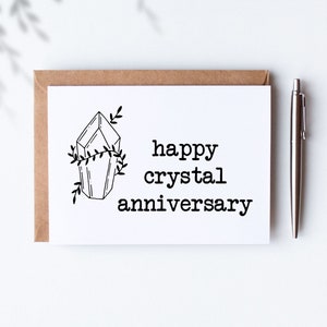 15th Anniversary Card - 15th Anniversary Cards - 15 Year Anniversary Gift for Husband - 15 Year Anniversary Gift for Wife - 15th Wedding