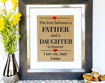 Personalized FATHER'S DAY Gift Fathers Day Gifts for Dad Present for Father Unique Gift Idea from Daughter Daughters Group Children Kids