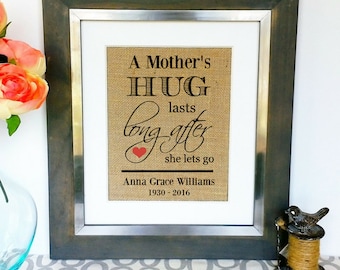 Mother Memorial Sign Sympathy Gift In Memory of Mom Mommy Condolence Gifts Miss My Mother Loss of Mom Death of Mama Momma Remembrance Sign