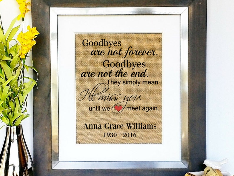 Personalized Memorial Gift Sympathy Condolence Gifts Sign in Etsy