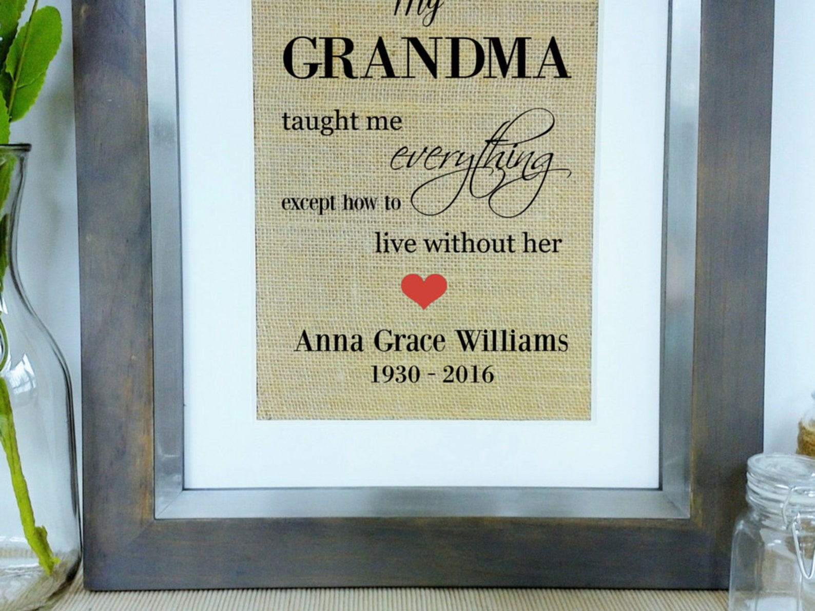 LOSS OF GRANDMA Sympathy Gifts Sympathy Gift for Death of - Etsy Canada