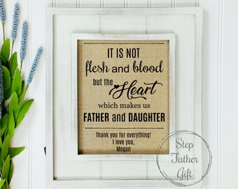 Details about   Personalised Step-Dad Gifts Christmas step Father Framed Best Card step Daugther 