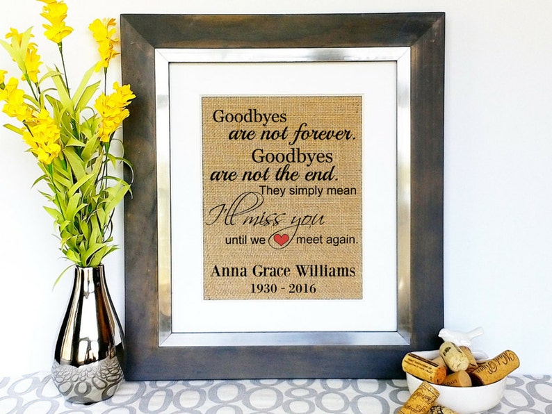 Personalized Memorial Gift Sympathy Condolence Gifts Sign in Etsy