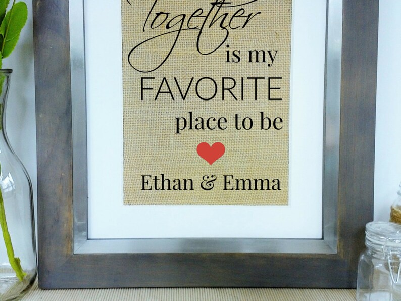 Personalized LOVE Quote Wedding Gift Idea Bridal Shower Gift | Etsy