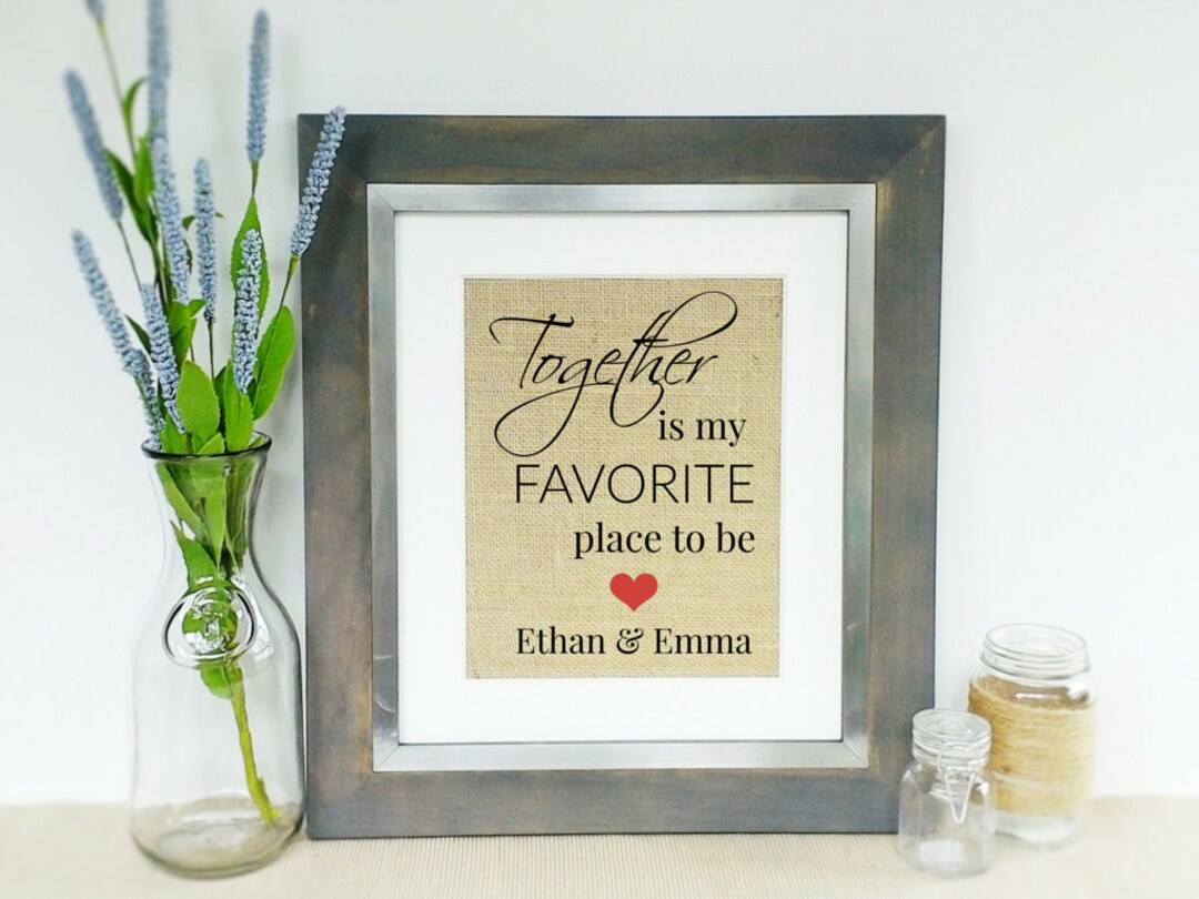 Personalized LOVE Quote Wedding Gift Idea Bridal Shower Gift Ideas ...