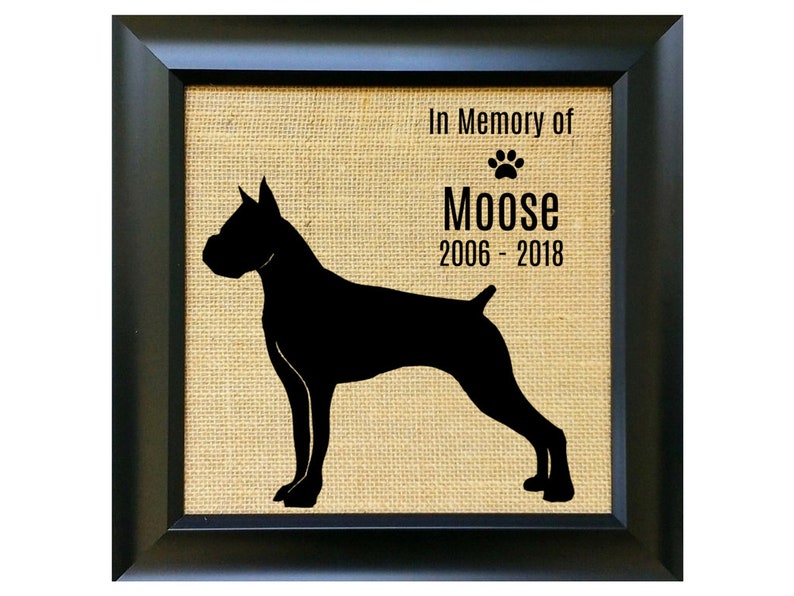 BOXER Dog Gift Unique Dog Gift for Pet Owner Loss of Boxer Etsy
