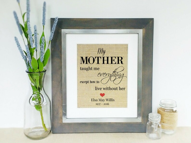 DEATH OF a MOTHER Sympathy Gift Condolence Gifts for Loss of Etsy UK