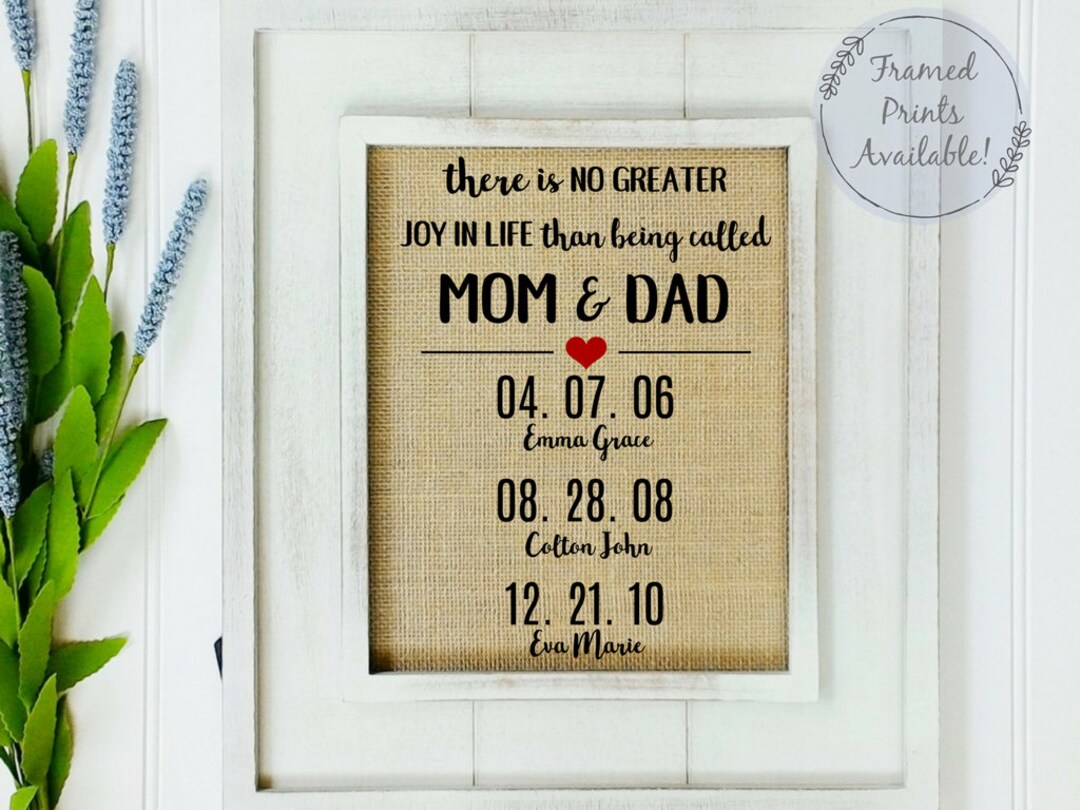 Gift for Parents - Gifts for Mom and Dad - Parent Gifts - Mothers Day ...