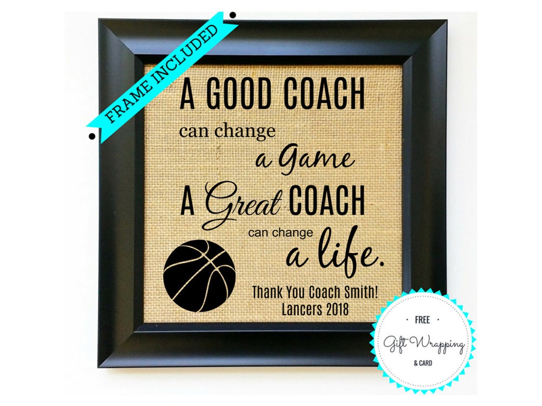 BASKETBALL COACH Gift Ideas From Team Basketball Coaches Gifts Gift From Team End of Season Gift