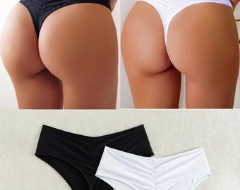 Cheeky Bikini Bottom Seamless Swimsuit Swimwear Women Fashion Brazilian Trendy Beachwear Bathing Suit Spring Break Active Sale Suits KatCow