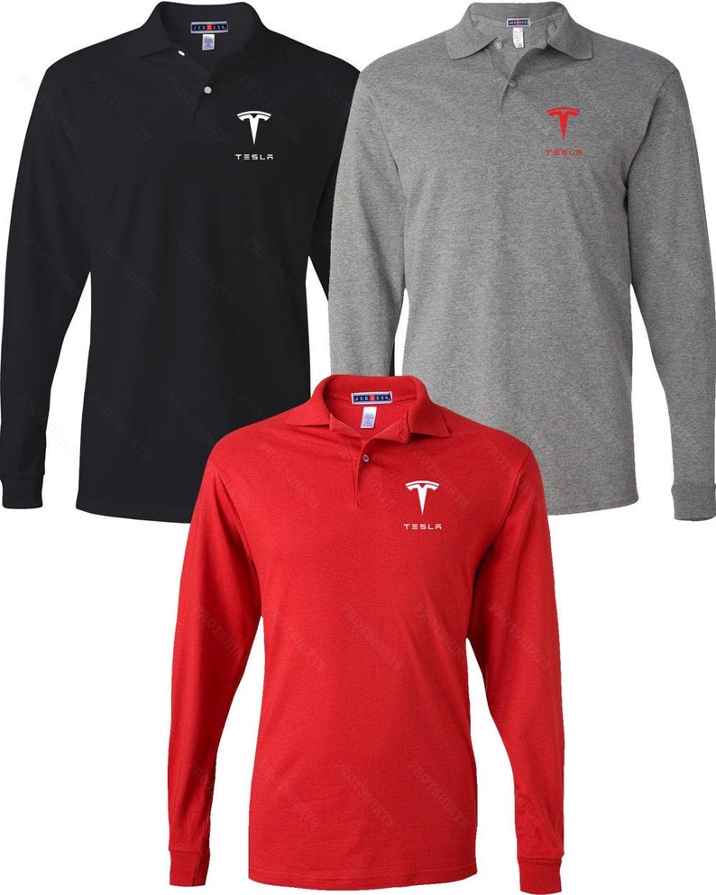 tesla polo shirt