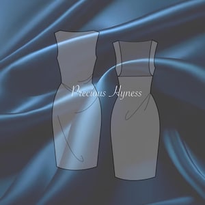 Swan dress pattern | women dress sewing pattern | pdf sewing pattern | summer dress pattern| wedding dress pattern 5 sizes 01 - 10 US Size