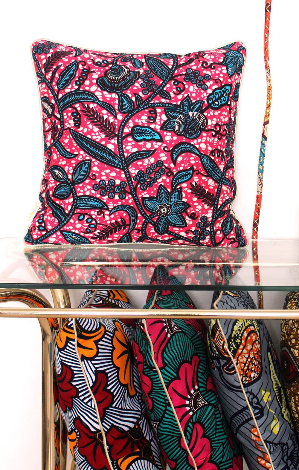 Housse de Coussin Wax, Fleur Mariage, Vlisco, Oeil, Musique, Diamant, Vegan, Made in France, Pois, D