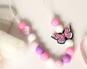 KIDS Schmetterling HALSKETTE Geburtstagsgeschenk für Mädchen, Kinderschmuck - Halskette des kleinen Mädchens, Halskette des kleinen Jungen Kind Sensorischer Autismus ADHD