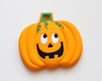 Silicone Orange Pumpkin Silicone Toy Halloween Toy