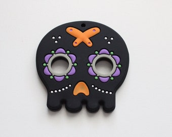 Black Skull Silicone Halloween Toy