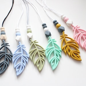 Silicone Leaf nursing necklace