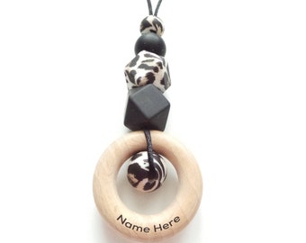 Personalised necklace, Nursing Breastfeeding necklace, Sensory necklace, Fiddle necklace, New Mum gift, Mama necklace