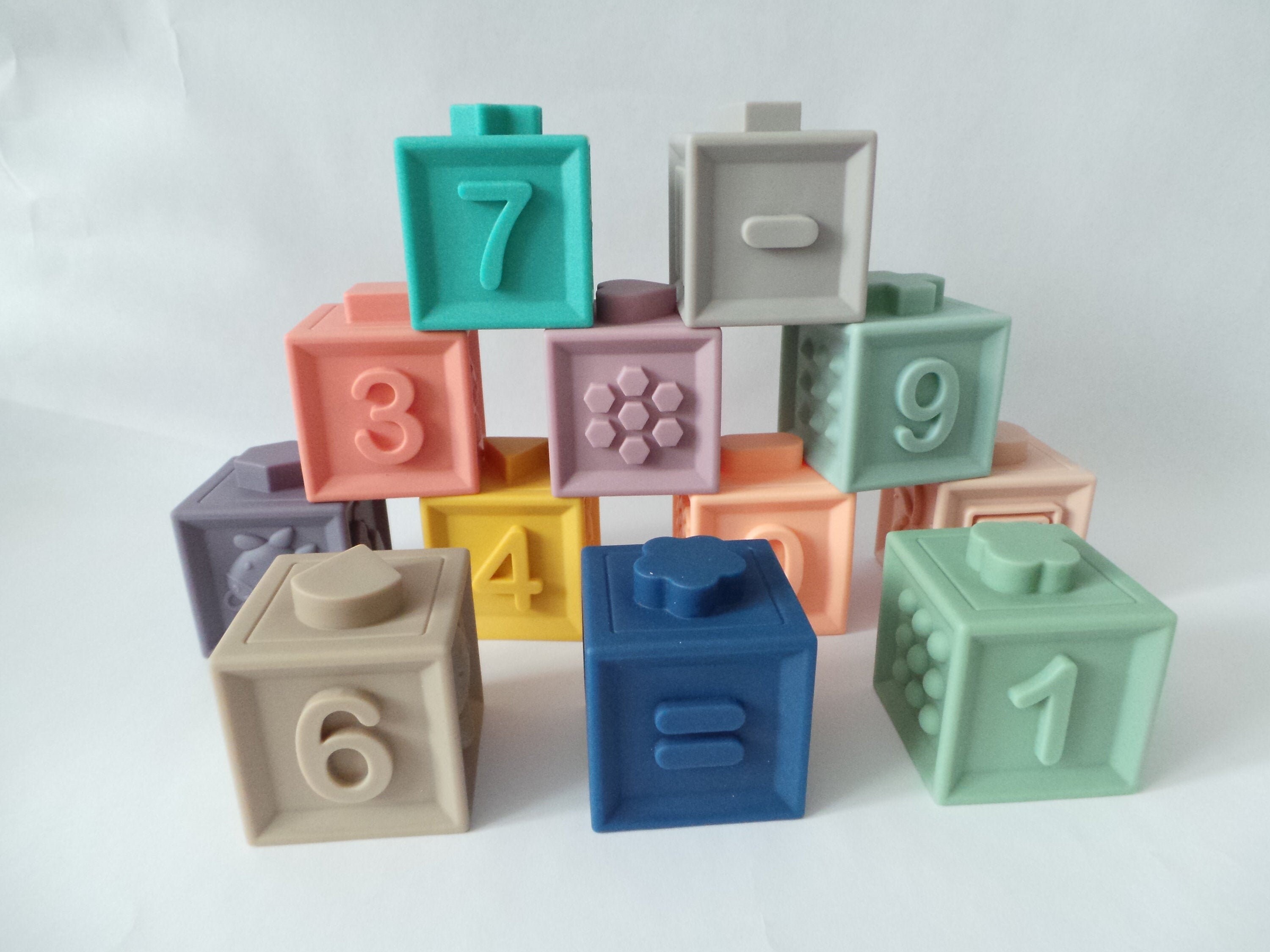 Stereotype Continu Mobiliseren Silicone Stacking Blocks Toddler Toys Develop & Learn Toy - Etsy