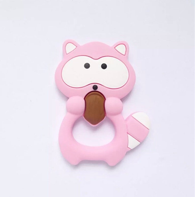 Baby Teether Ice Cream Silicone BPA Free Teething Toys Pendant Necklace Pacifier