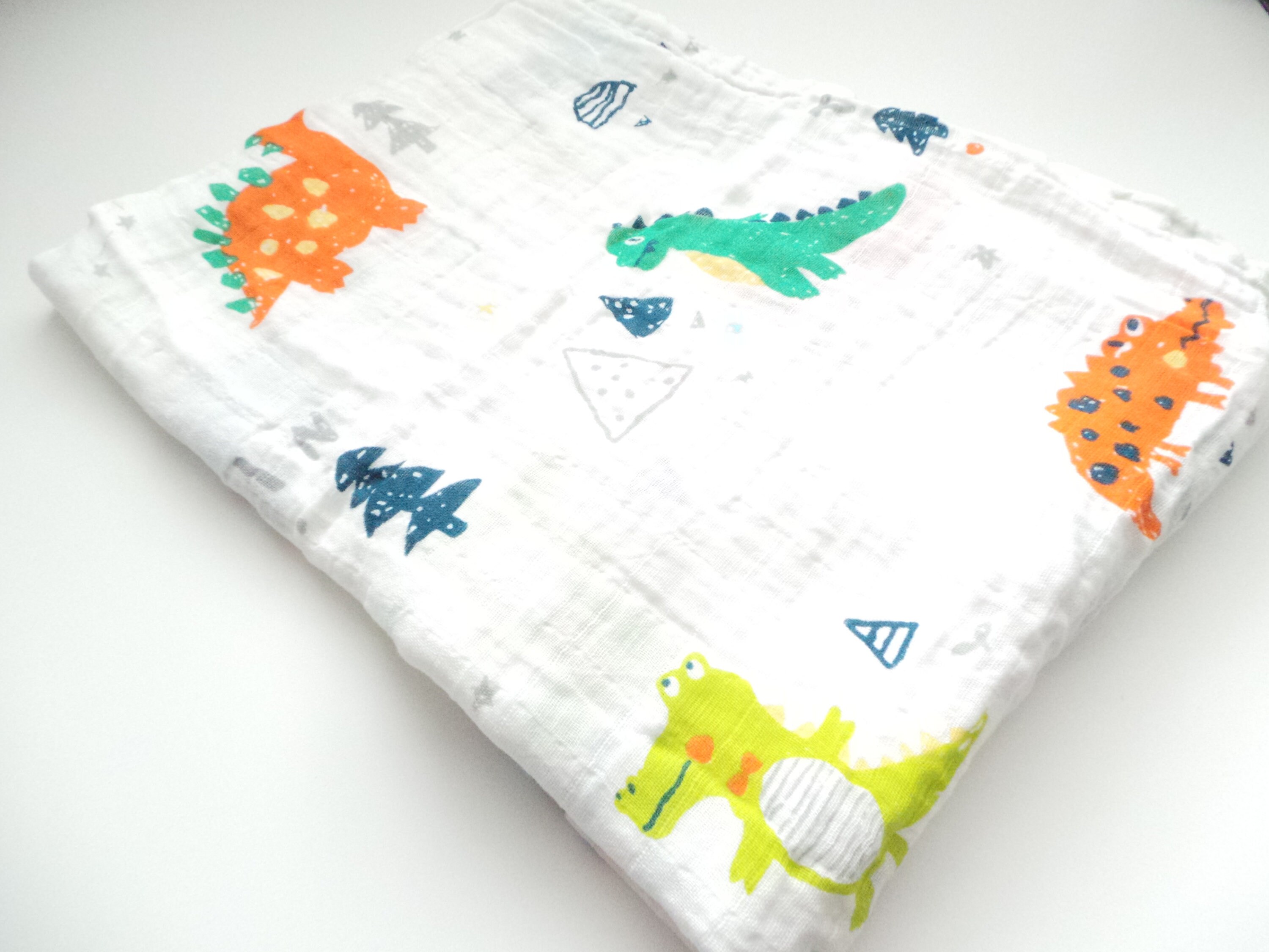 Dinosaur Muslin Blanket Large Soft Bamboo Unisex Baby Muslin Etsy