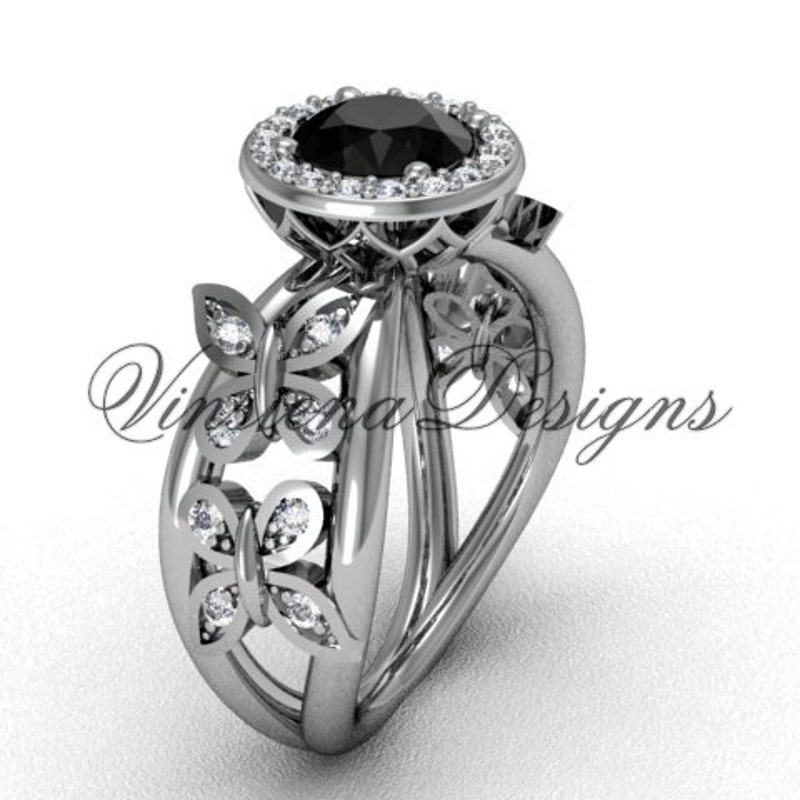 Butterfly Engagement Ring - Etsy