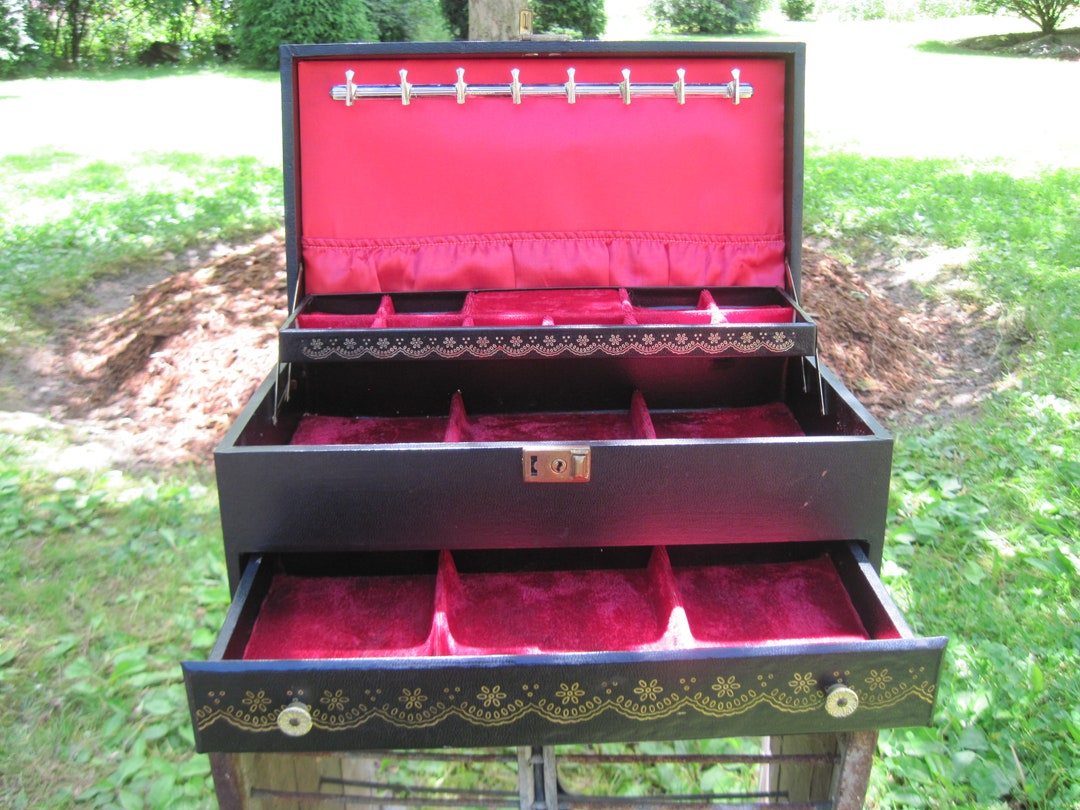 Mele Jewelry Box, Key, Vintage Etsy