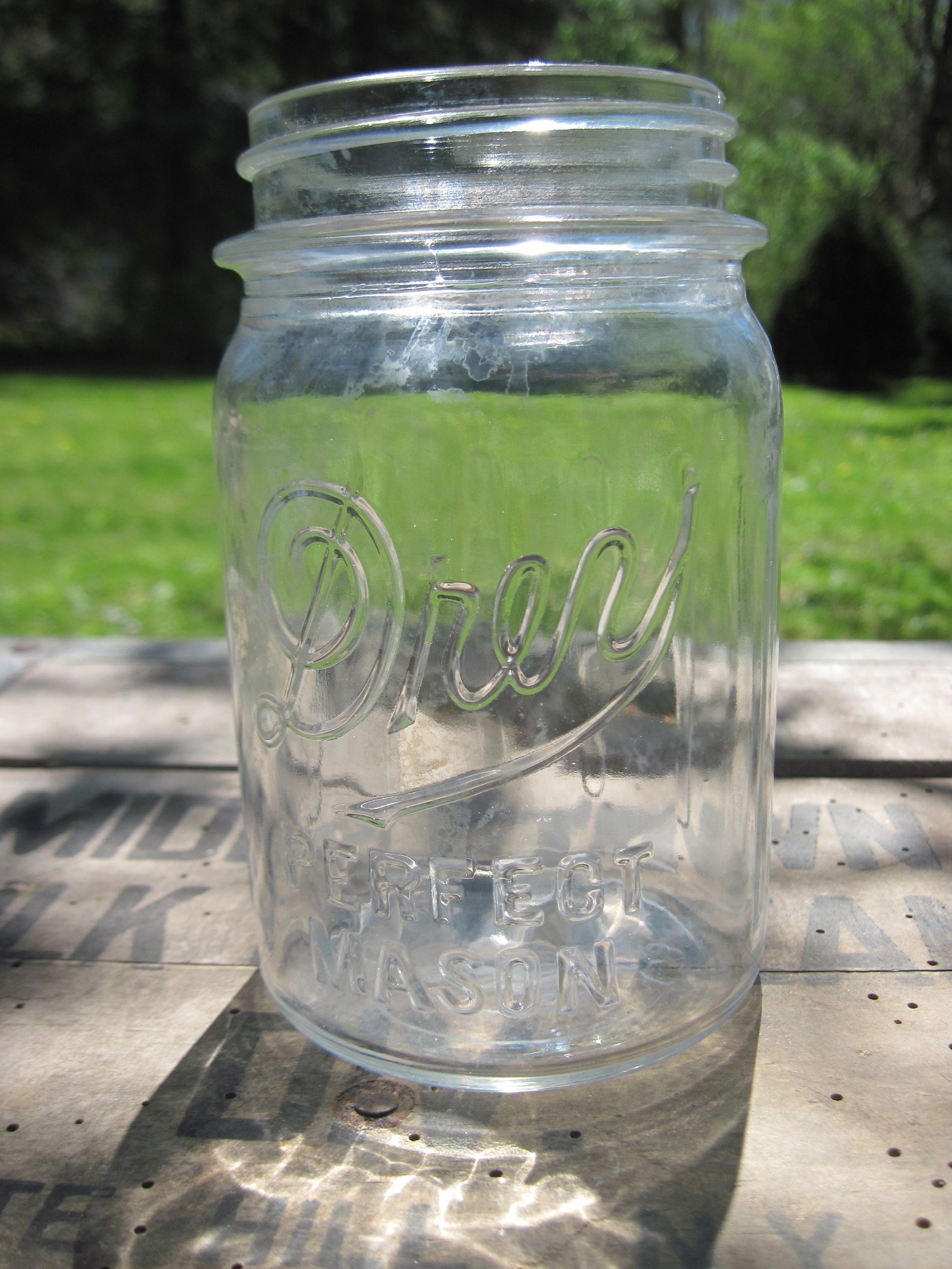 Vintage Drey Perfect Mason canning jar 1 pint 16 ounces Etsy