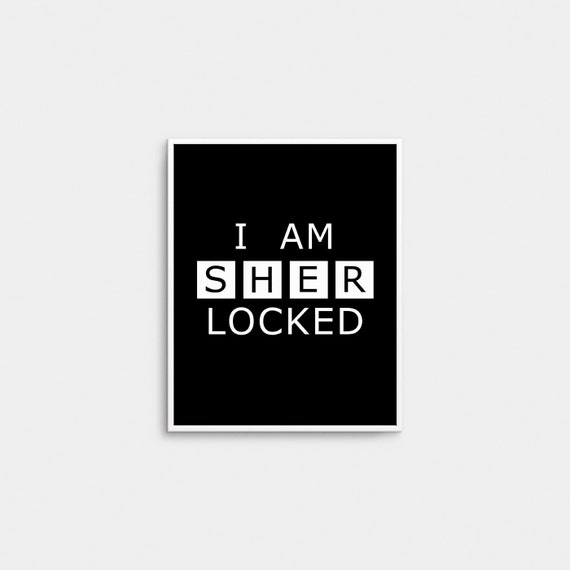 I Am Sherlocked Poster Irene Adler Poster Sherlock Poster Etsy I Am Sherlocked Poster Irene Adler Poster Sherlock Poster Etsy