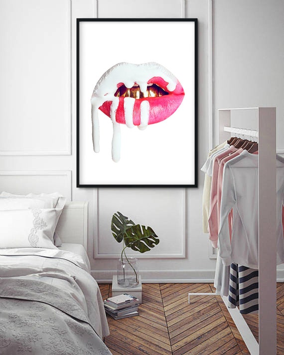 Kylie Jenner Lip Kit Lips Print Kylie Jenner Lipstick Kylie Jenner Makeup Print Lip Kiss Wall Art Lipstick Art Lips Poster Makeup Wall Art