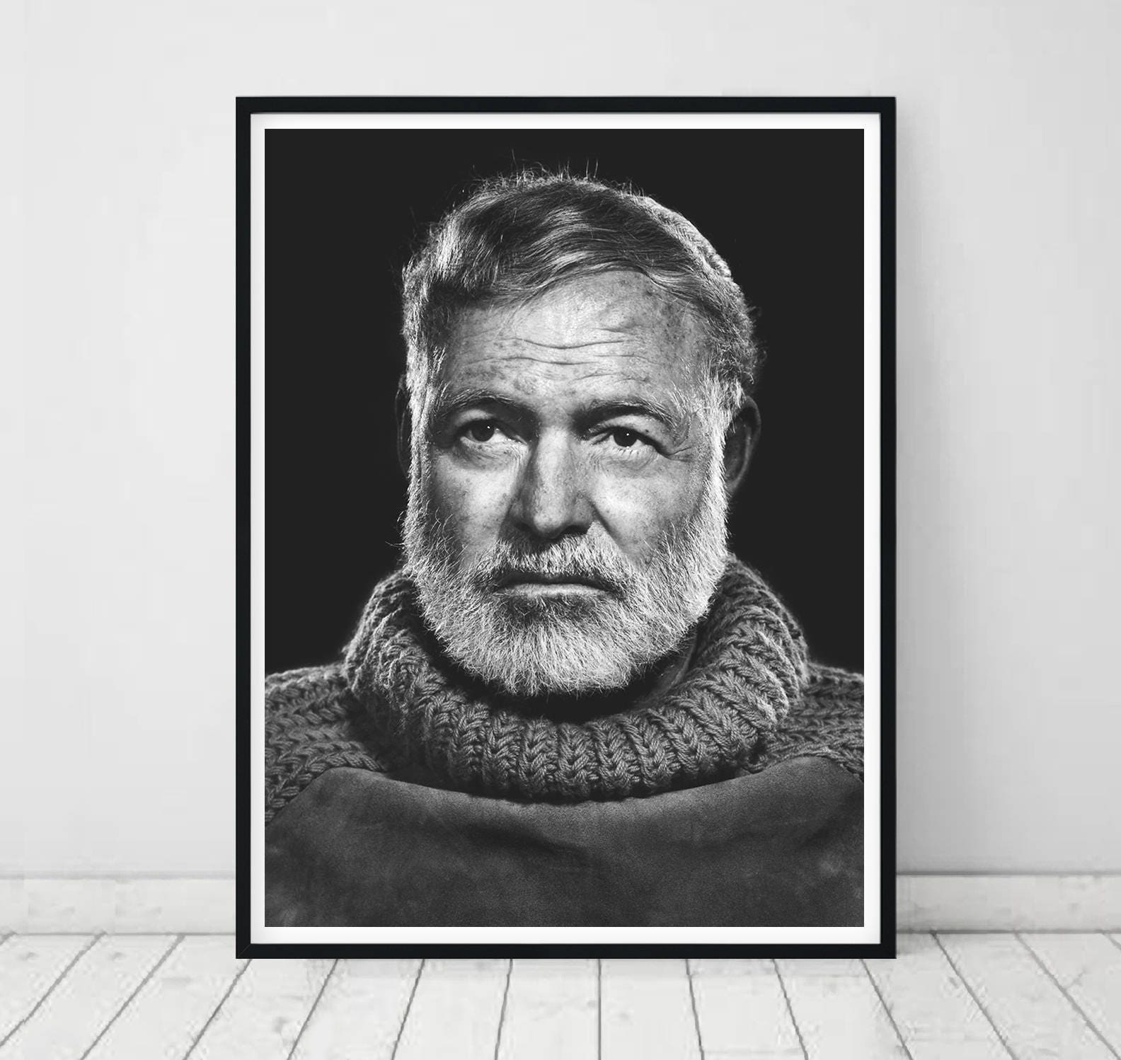 Hemingway Poster Ernest Hemingway Poster Hemingway print Etsy