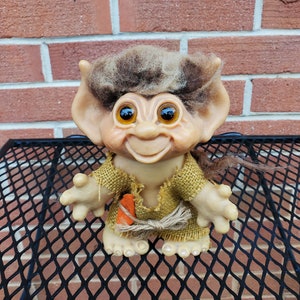 RARE 1965 Original Dam Things Troll With Tail. 6.5" Tall. Original ...