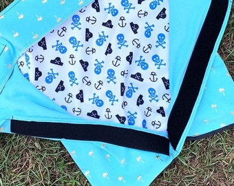 Artículo adicional únicamente, parte posterior con cierre de velcro totalmente abierto para bolsas de arrastre y bolsas de scooter