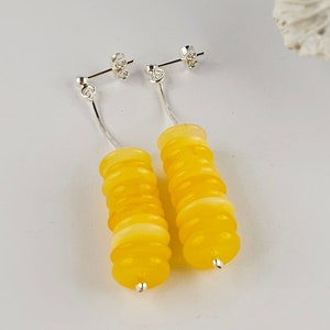 Yellow Amber Earrings, Genuine Amber Earrings, Silver Jewelry With Amber, Amber Gift Jewelry, Natural Amber, Dangling Earrings, For Her
