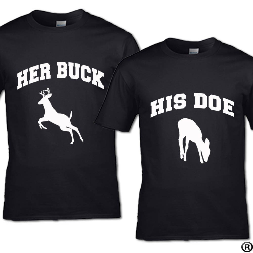 Her Buck and His Doe T-shirt Set of 2 