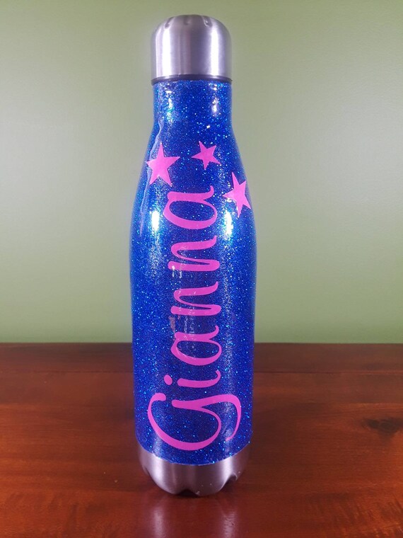 glitter stainless steel water bottle