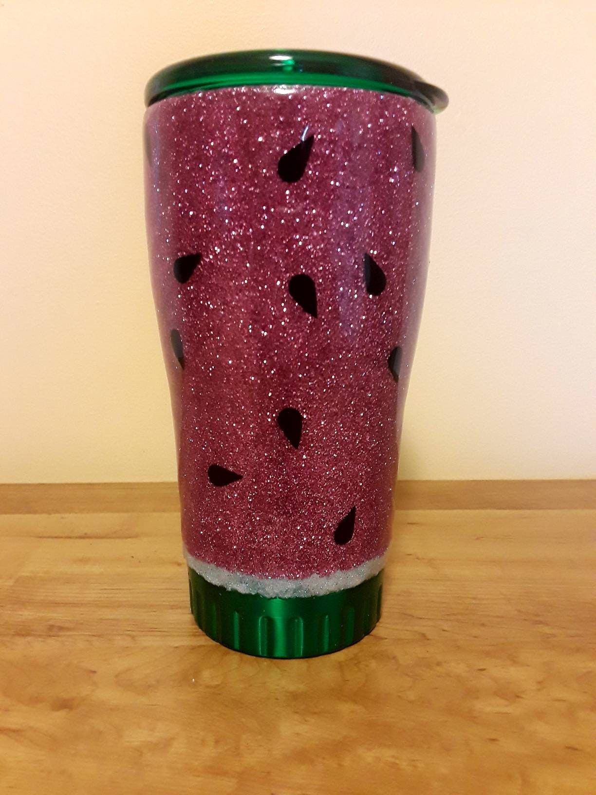 Watermelon Epoxy Resin Tumbler/Glitter Tumbler/Epoxy Etsy