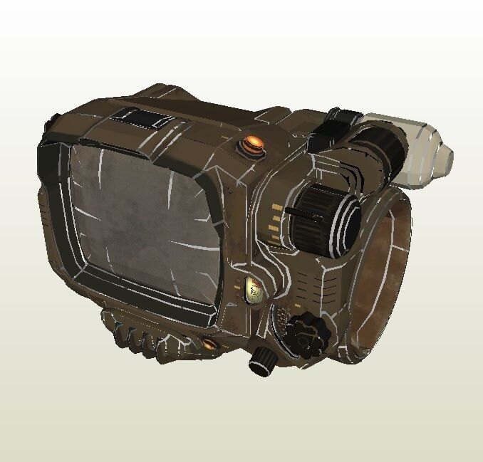 Pip Boy 3000 Fallout 4 Diy Pdf Paper Model Etsy