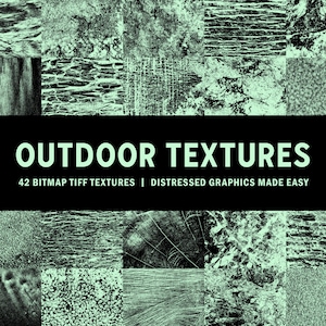 Paquete de texturas para exteriores: texturas grunge, texturas desgastadas, texturas vintage, texturas de mapa de bits, texturas vectoriales, texturas brutalistas y texturas con ruido.