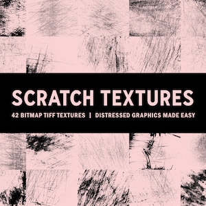 Scratch Texture Pack - Grunge Texturen, Distressed Texturen, Vintage Texture, Bit Map Texturen, Vektor Texturen, Brutalismus, Rauschen Texturen