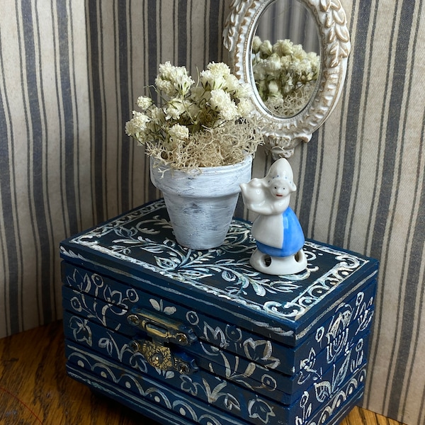 Blue Painted Hope Chest