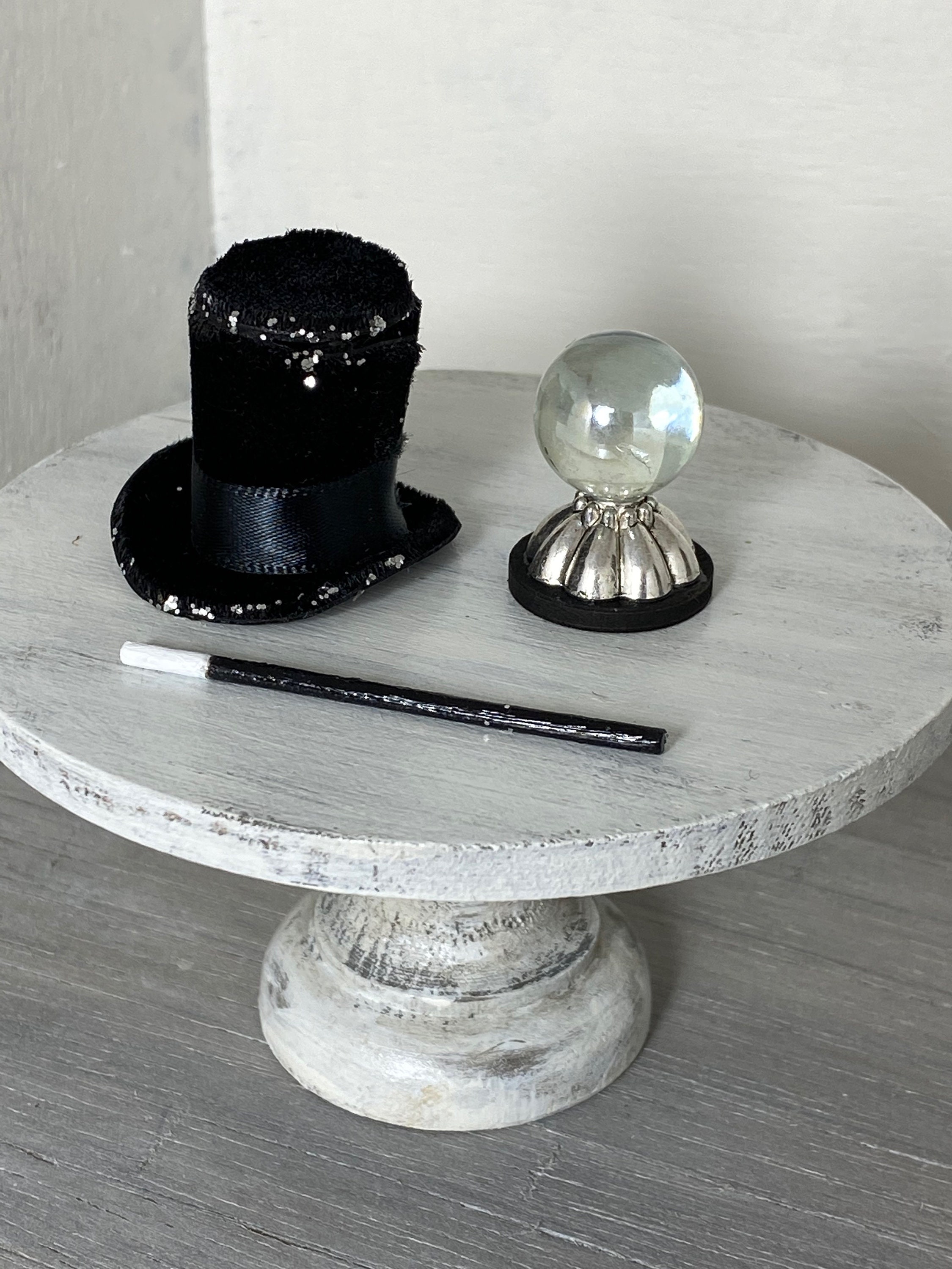 Mini Magic Top Hat, Stick and Crystal Ball Set - Etsy
